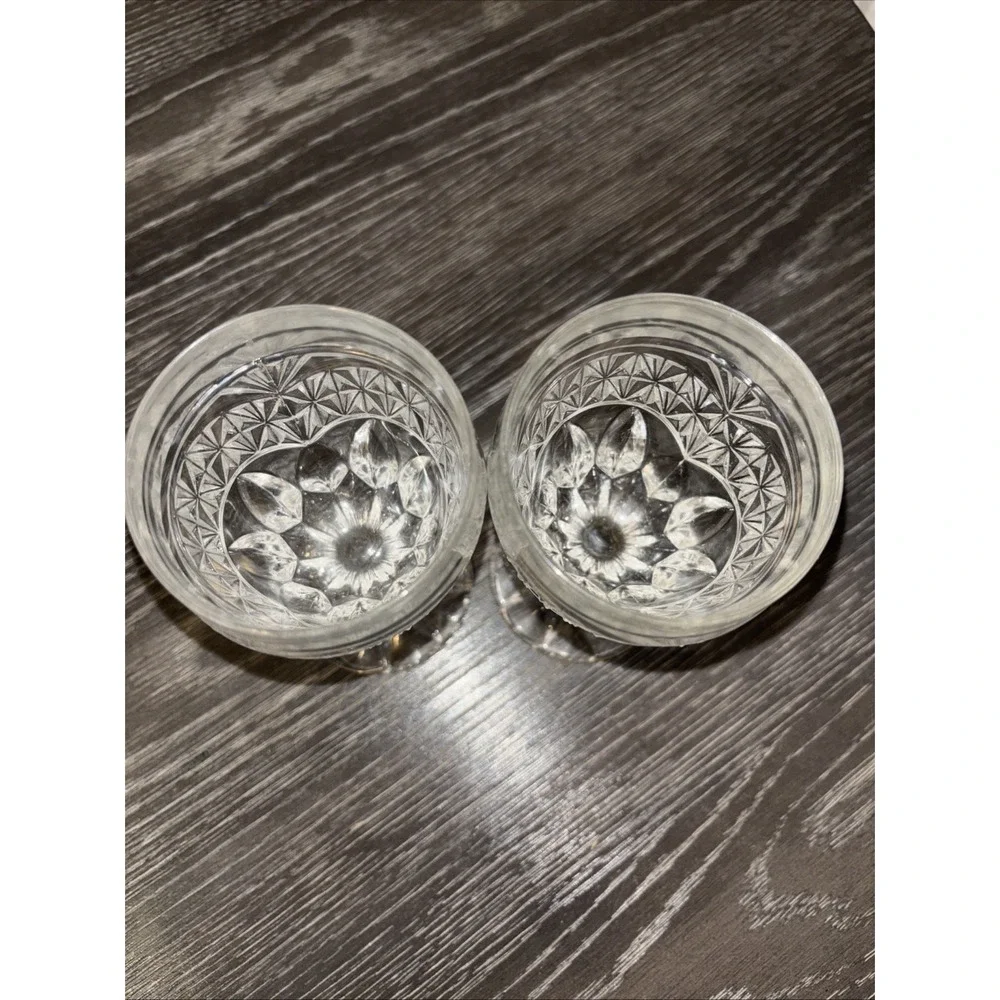 Set Of 2  Crystal d'Adriana Luna Claret Wine Glasses 5‎ 3/4